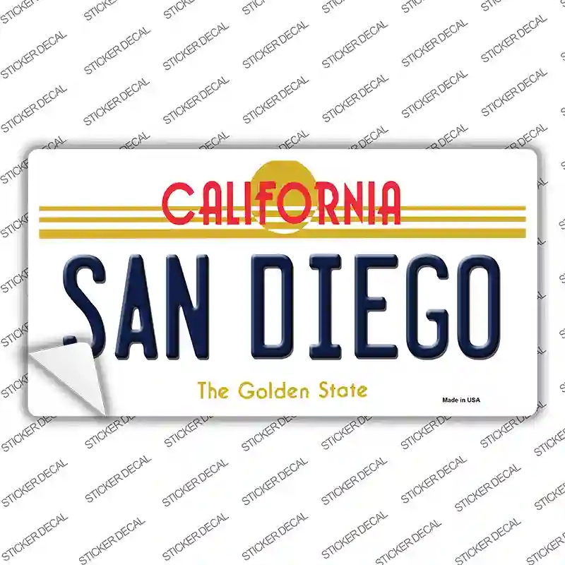 LP-4892s-S San Diego California Novelty Sticker Decal - Small