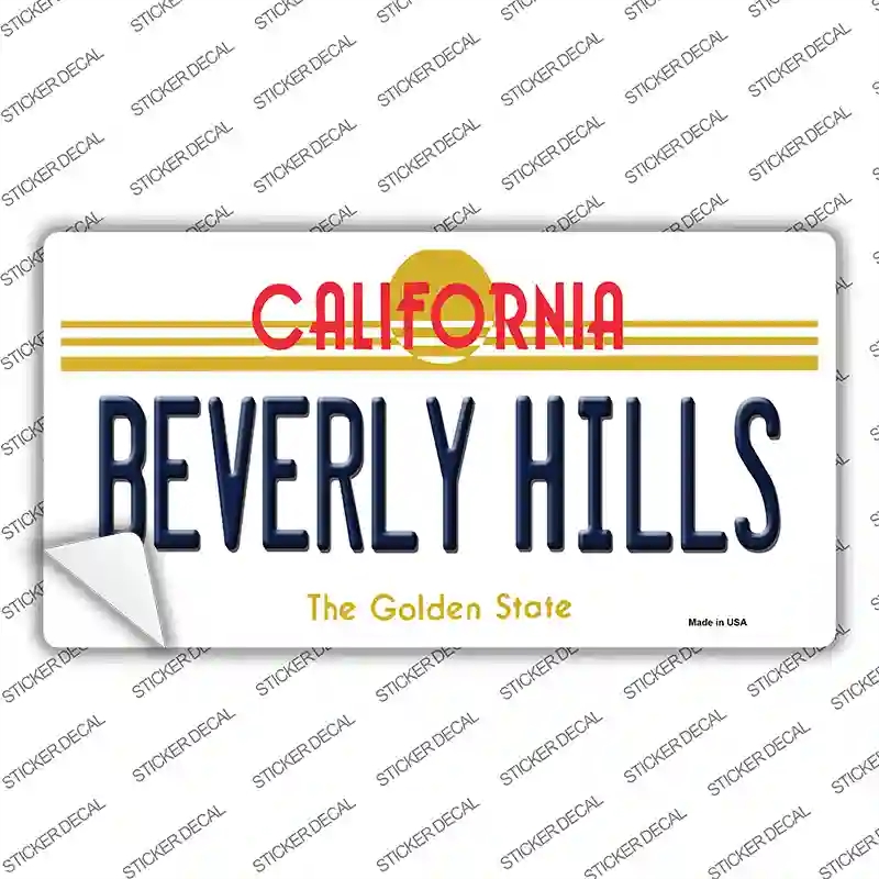 LP-4900s-S Beverly Hills California Novelty Sticker Decal - Small