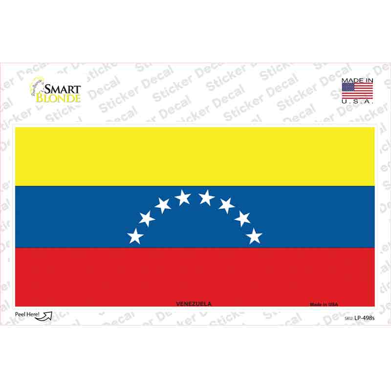 LP-498s-M Venezuela Novelty Sticker Decal - Medium