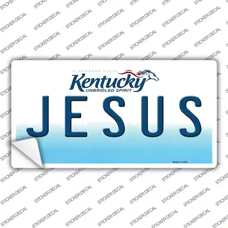 LP-6791s-S Jesus Kentucky Novelty Sticker Decal - Small