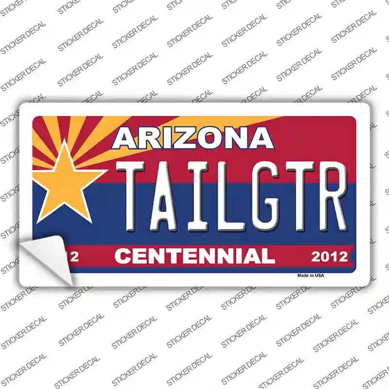LP-6809s-S Arizona Centennial Tailgtr Novelty Sticker Decal - Small