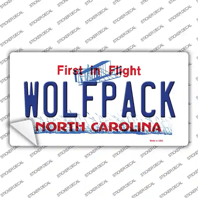 LP-6466s-XL Wolfpack North Carolina Novelty Sticker Decal - Extra Large