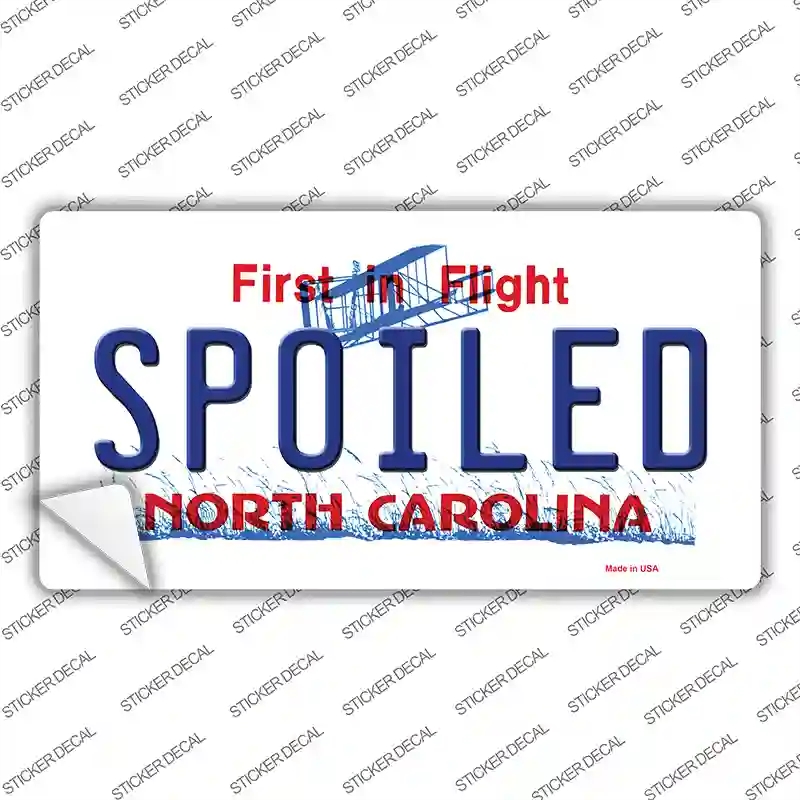 LP-6498s-S Spoiled North Carolina Novelty Sticker Decal - Small