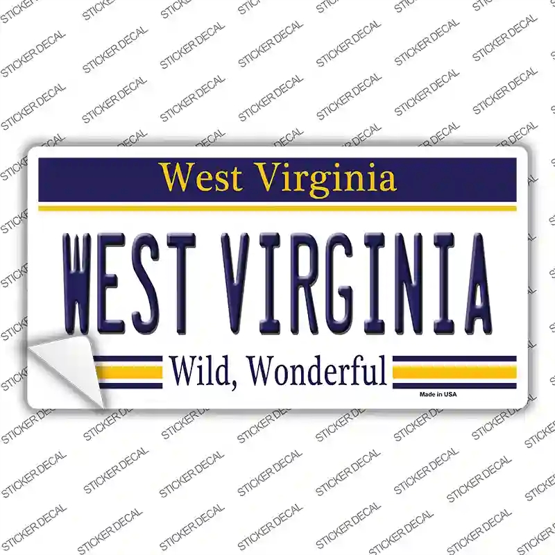 LP-6508s-S West Virginia Novelty Sticker Decal - Small