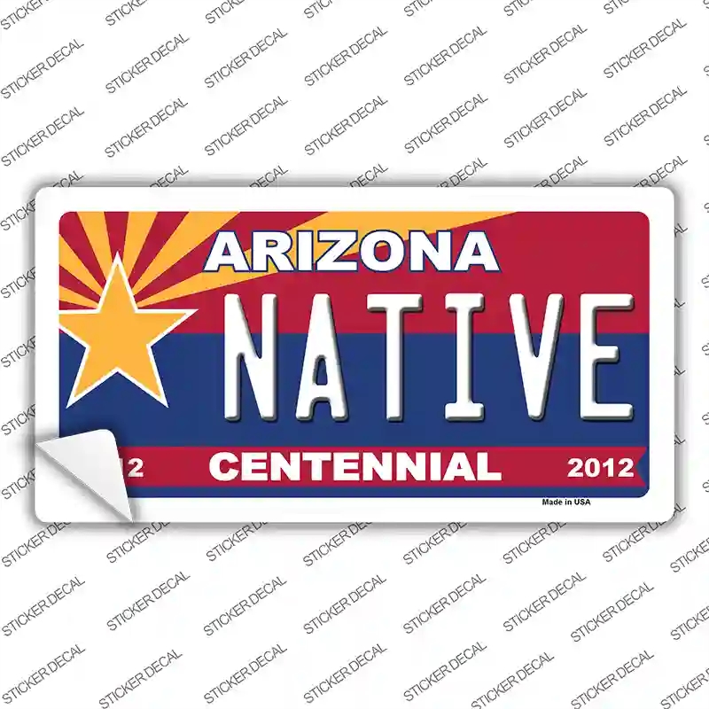LP-6815s-XL Arizona Centennial Native Novelty Sticker Decal - Extra Large