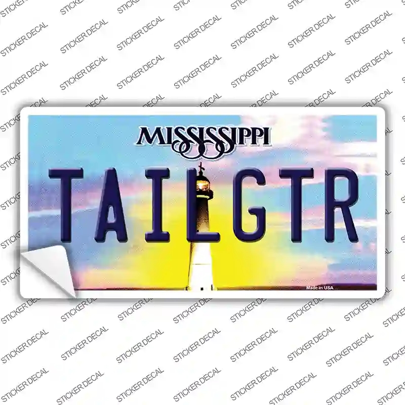 LP-6549s-S Tailgtr Mississippi Novelty Sticker Decal - Small