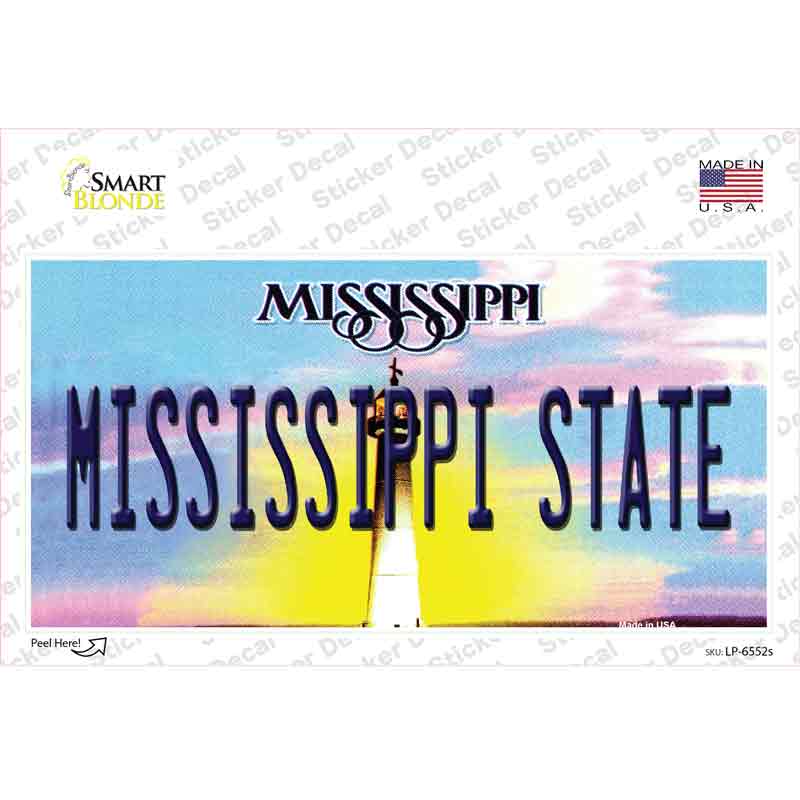 LP-6552s-M Mississippi State Novelty Sticker Decal - Medium