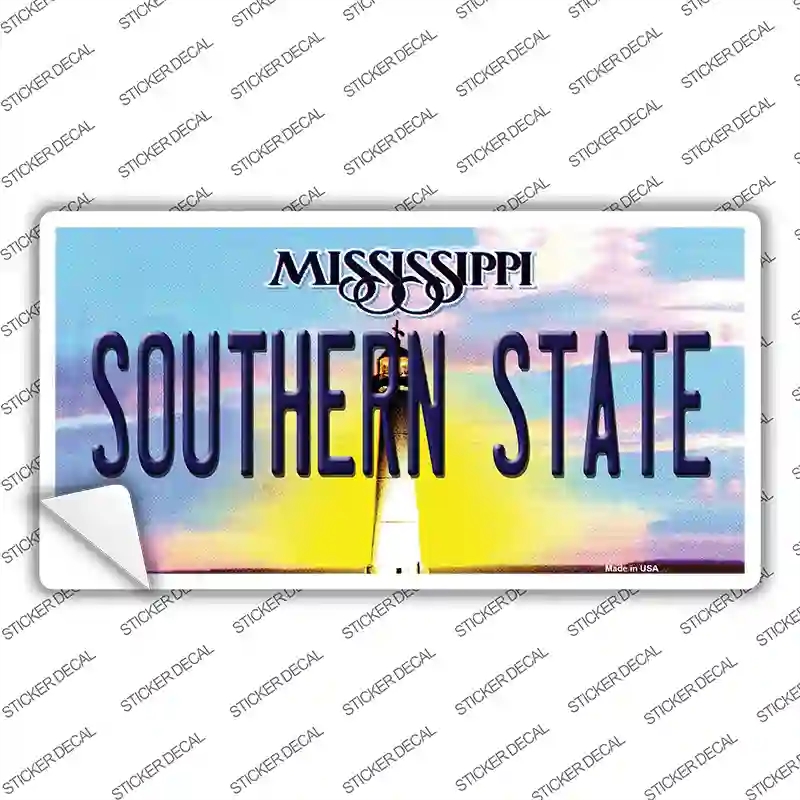LP-6553s-S Southern State Mississippi Novelty Sticker Decal - Small