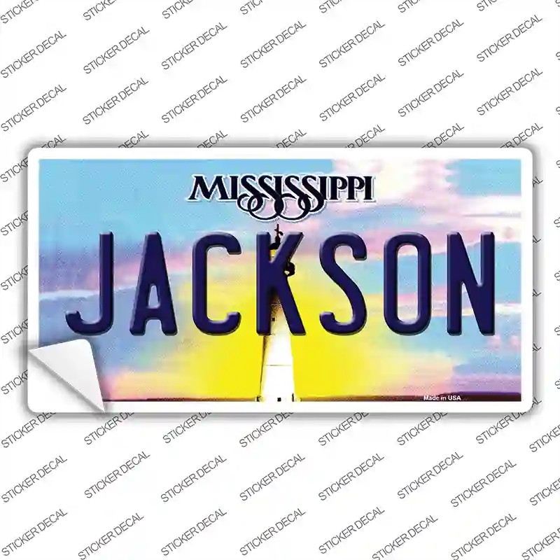 LP-6555s-XL Jackson Mississippi Novelty Sticker Decal - Extra Large