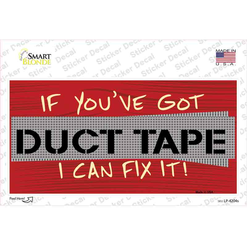 LP-4204s-M Duct Tape Novelty Sticker Decal - Medium