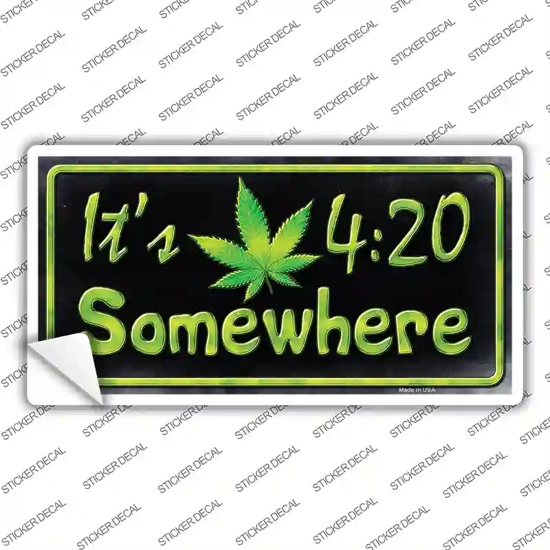 LP-8753s-S Its 4-20 Novelty Sticker Decal - Small