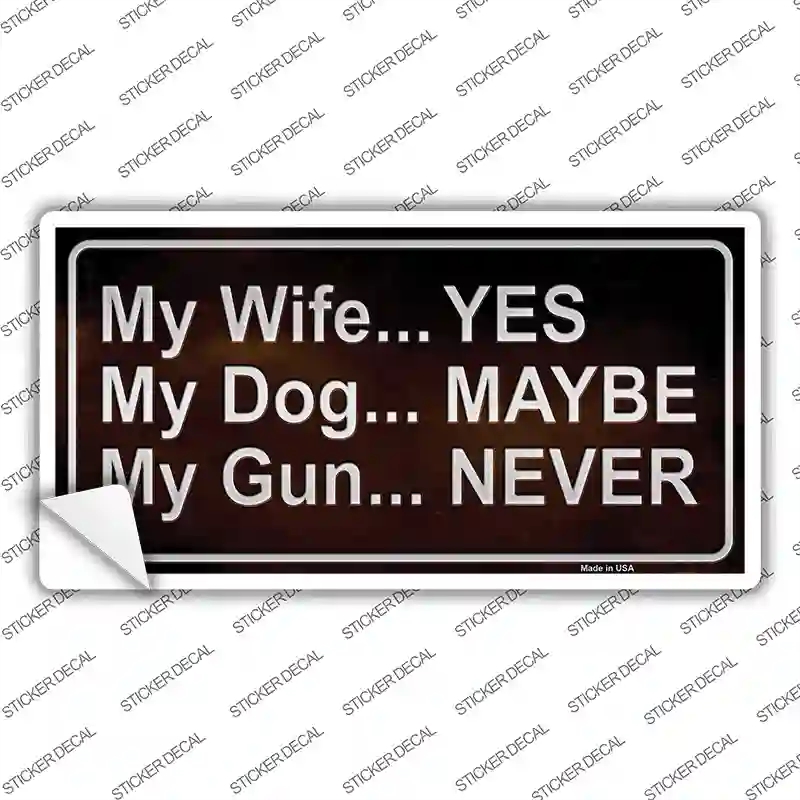 LP-8806s-S My Gun Novelty Sticker Decal - Small