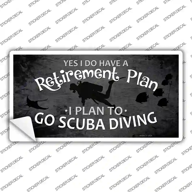 LP-8345s-L Retirement Plan Novelty Sticker Decal - Large