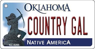 KC-6265 Country Gal Oklahoma Novelty, Key Chain