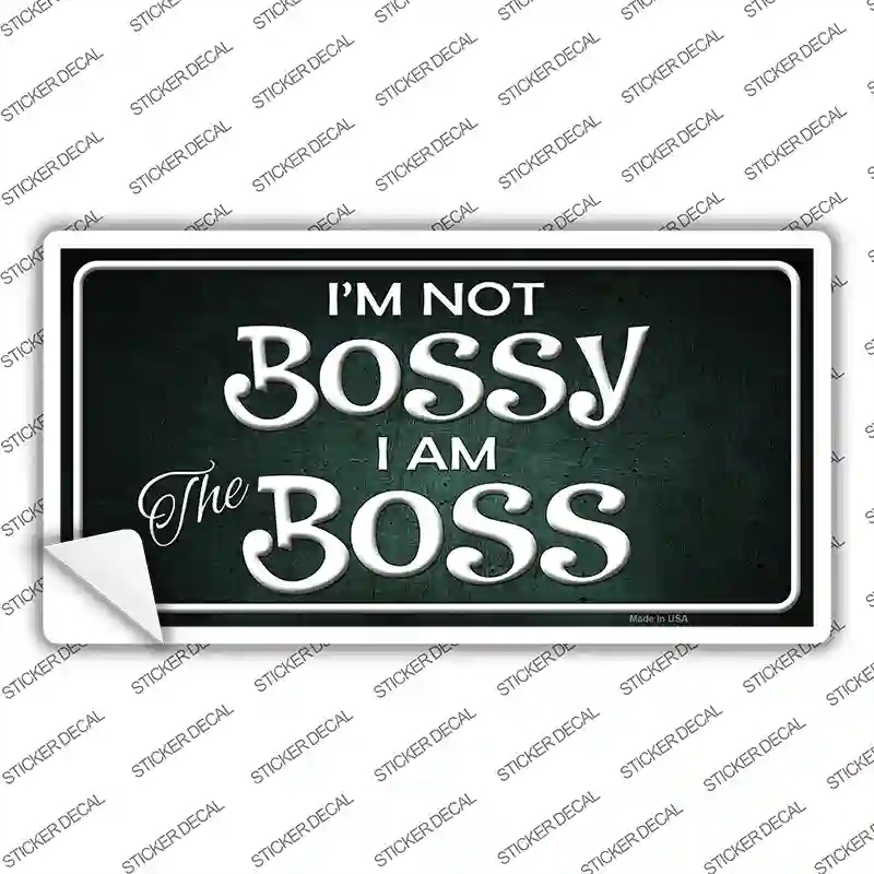 LP-8385s-XL Im Not Bossy Novelty Sticker Decal - Extra Large