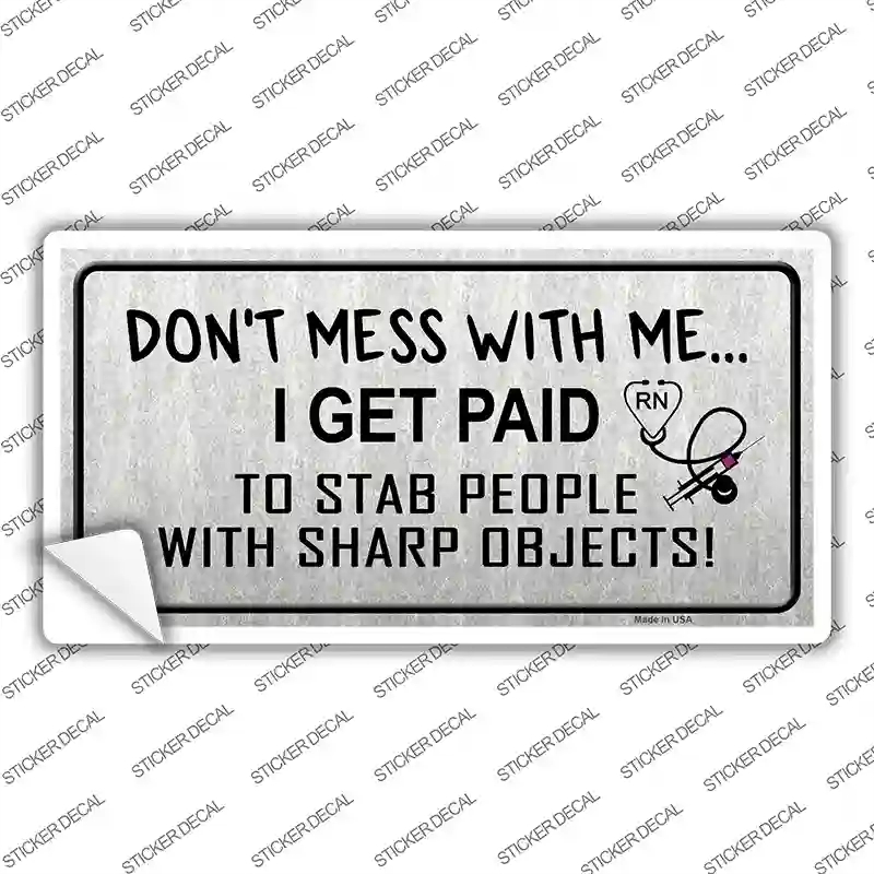 LP-8403s-S Do Not Mess with Me Novelty Sticker Decal - Small