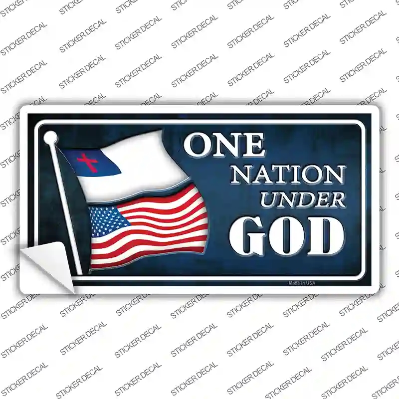 LP-9619s-S One Nation Under God Novelty Sticker Decal - Small