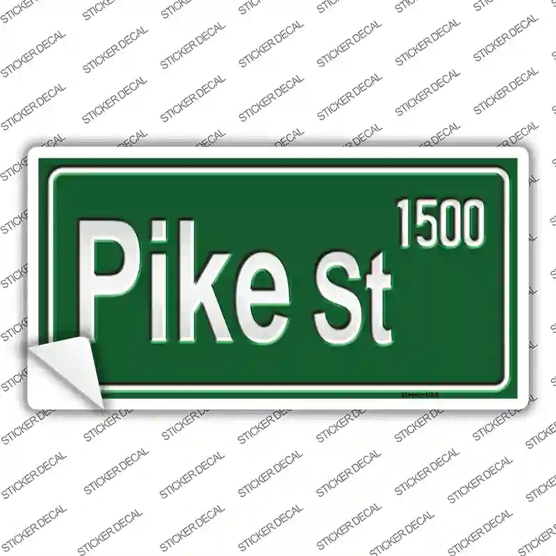 LP-9627s-L Pike St 1500 Novelty Sticker Decal - Large