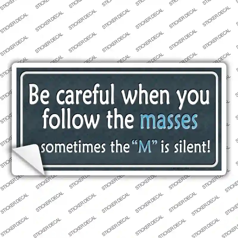 LP-9634s-XL Be Careful Novelty Sticker Decal - Extra Large