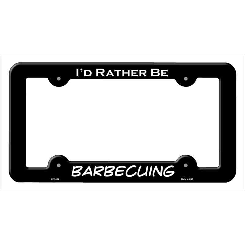LPF-164b 12 x 6 in. Barbecuing Novelty Metal License Plate Frame - Black