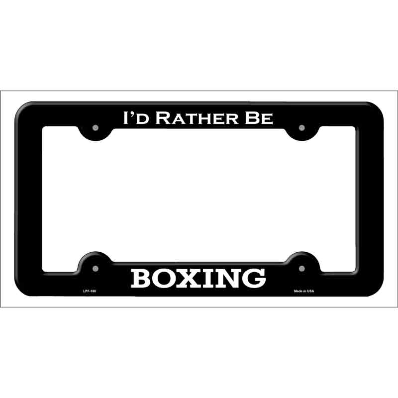 LPF-180b 12 x 6 in. Boxing Novelty Metal License Plate Frame - Black