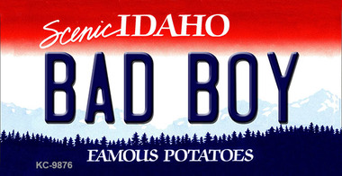 SMART BLONDE Bad Boy Idaho State Metal Novelty Aluminum Key Chain KC-9876