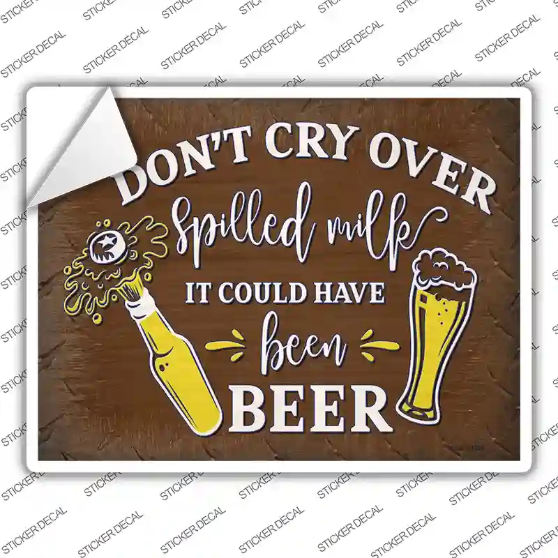 P-3725s-L It Could Have Been Beer Novelty Rectangle Sticker Decal - Large