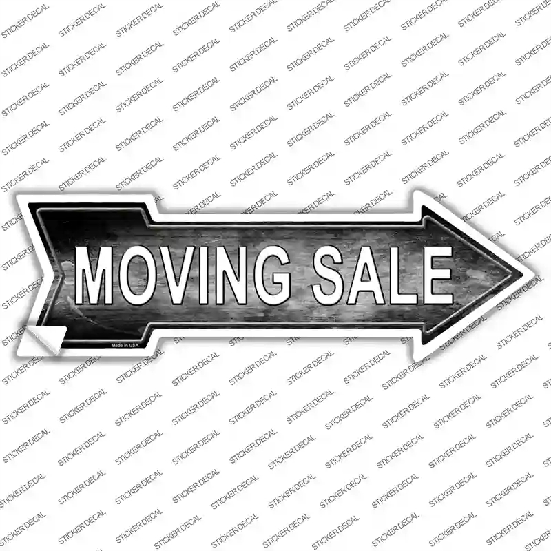 A-683s-XL Moving Sale Right Novelty Arrow Sticker Decal - Extra Large
