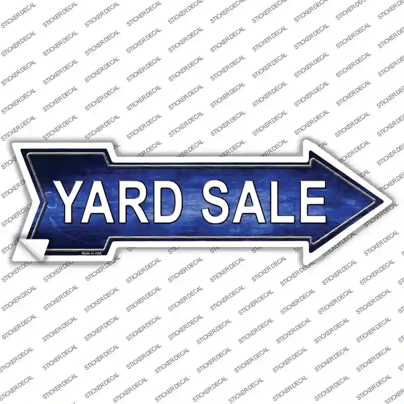 A-685s-S Yard Sale Right Novelty Arrow Sticker Decal - Small