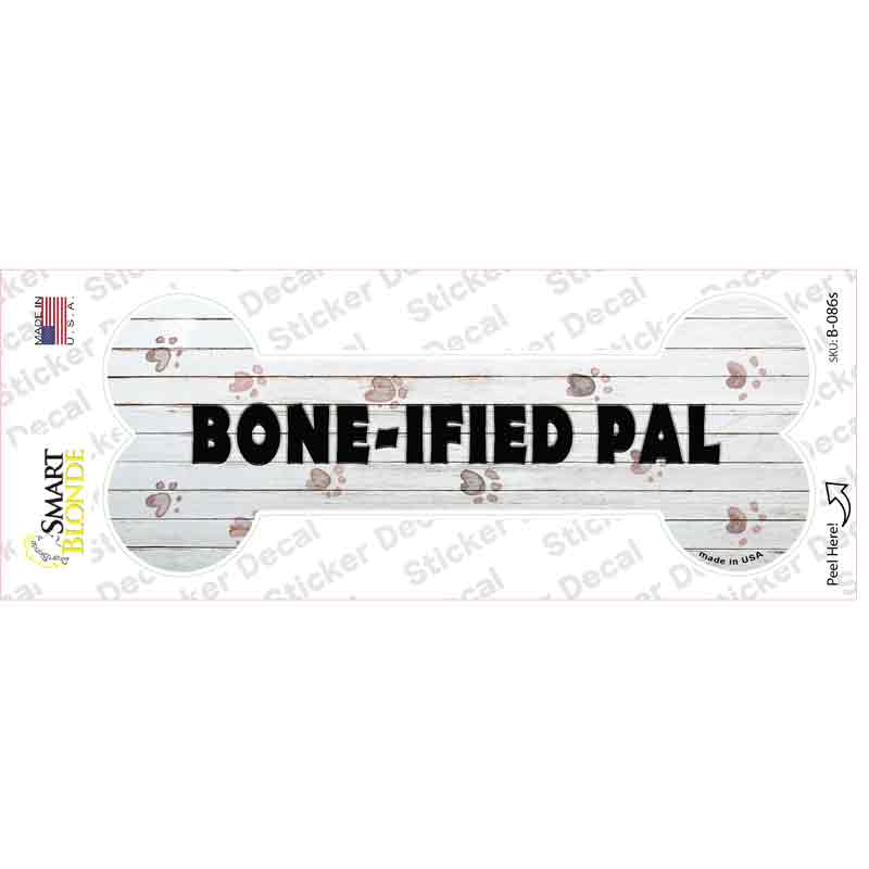 B-086s-M Boneified Pal Novelty Bone Sticker Decal - Medium