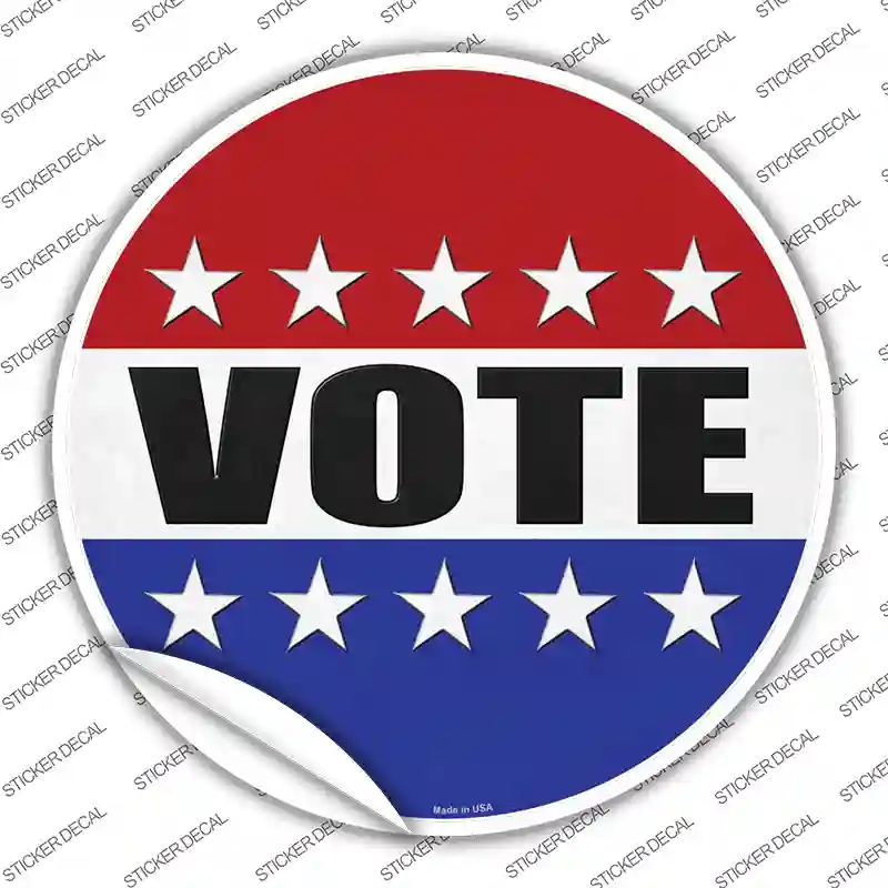C-1340s-XL Vote Novelty Circle Sticker Decal - Extra Large