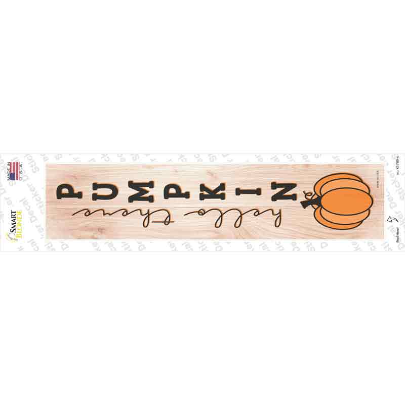 K-1789s-M Hello There Pumpkin Novelty Narrow Sticker Decal - Medium