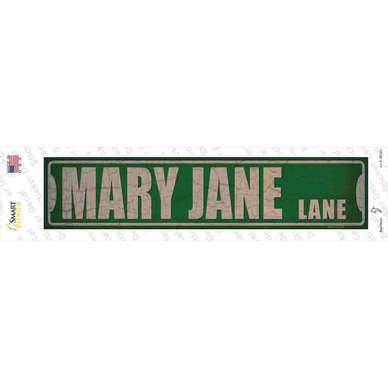K-1832s-M Mary Jane Lane Novelty Narrow Sticker Decal - Medium