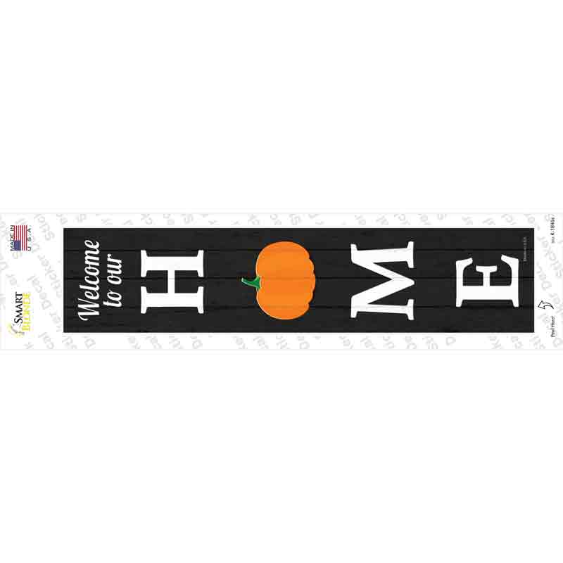 K-1846s-M Home Pumpkin Novelty Narrow Sticker Decal - Medium