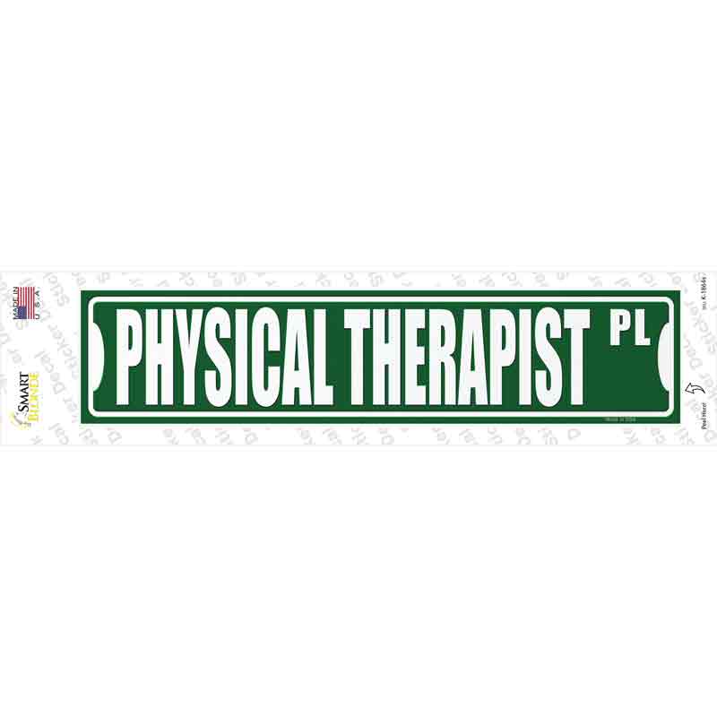 K-1864s-M Physical Therapist Pl Novelty Narrow Sticker Decal - Medium