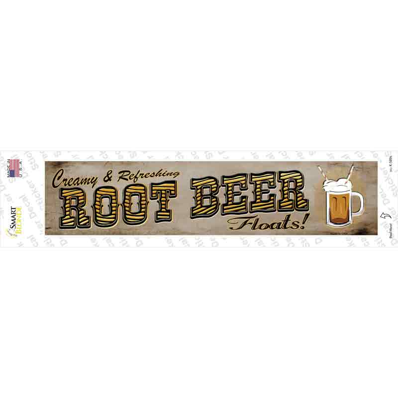 K-589s-M Root Beer Novelty Narrow Sticker Decal - Medium
