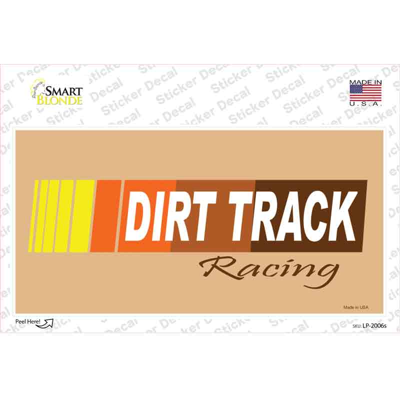LP-2006s-M Dirt Track Racing Novelty Sticker Decal - Medium