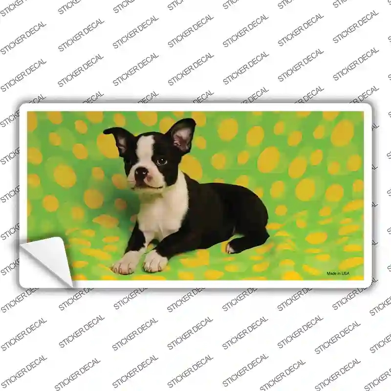 LP-2159s-XL Boston Terrier Dog Novelty Sticker Decal - Extra Large
