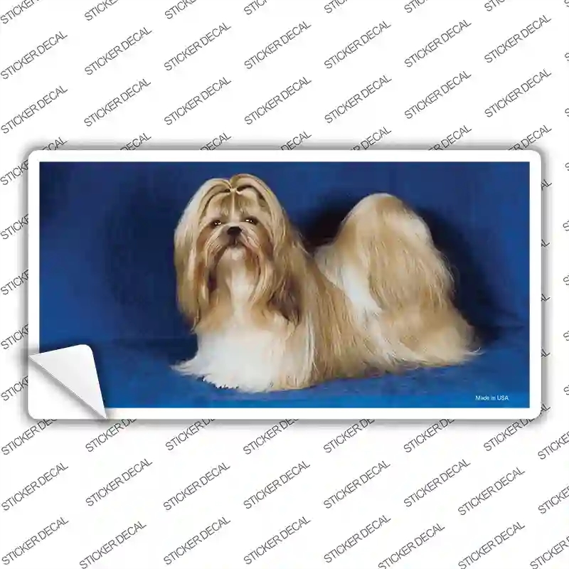 LP-2179s-L Shih Tzu Dog Novelty Sticker Decal - Large