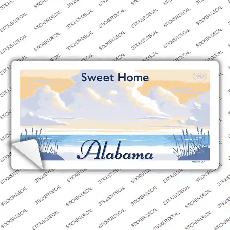 LP-2215s-L Alabama State Blank Novelty Sticker Decal - Large