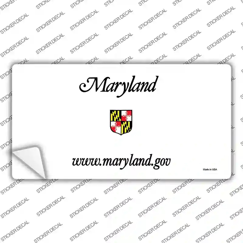 LP-2235s-L Maryland State Blank Novelty Sticker Decal - Large