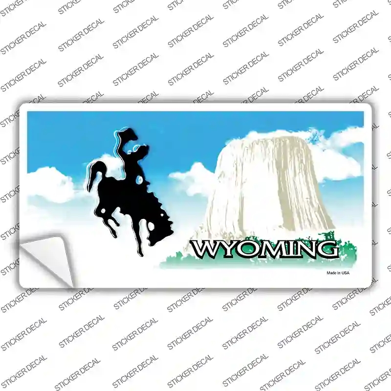 LP-2265s-S Wyoming State Blank Novelty Sticker Decal - Small