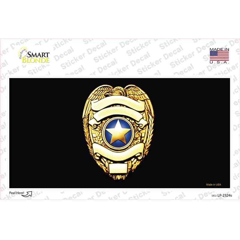 LP-2324s-M Police decal Novelty Sticker Decal - Medium