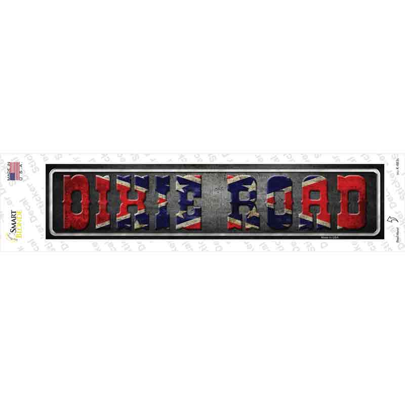 K-483s-M Dixie Road Novelty Narrow Sticker Decal - Medium