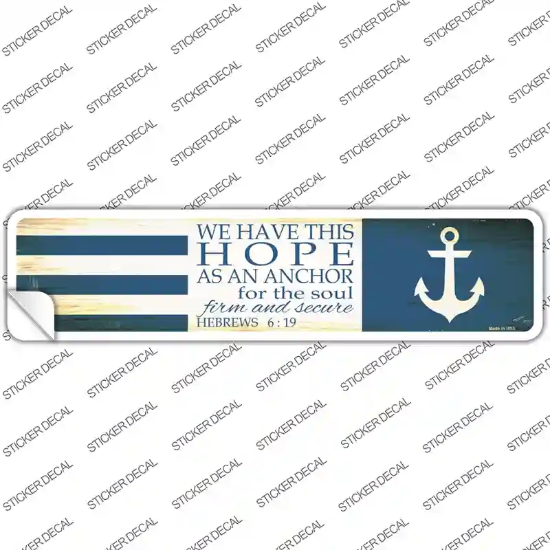 K-518s-L Hope Novelty Narrow Sticker Decal - Large