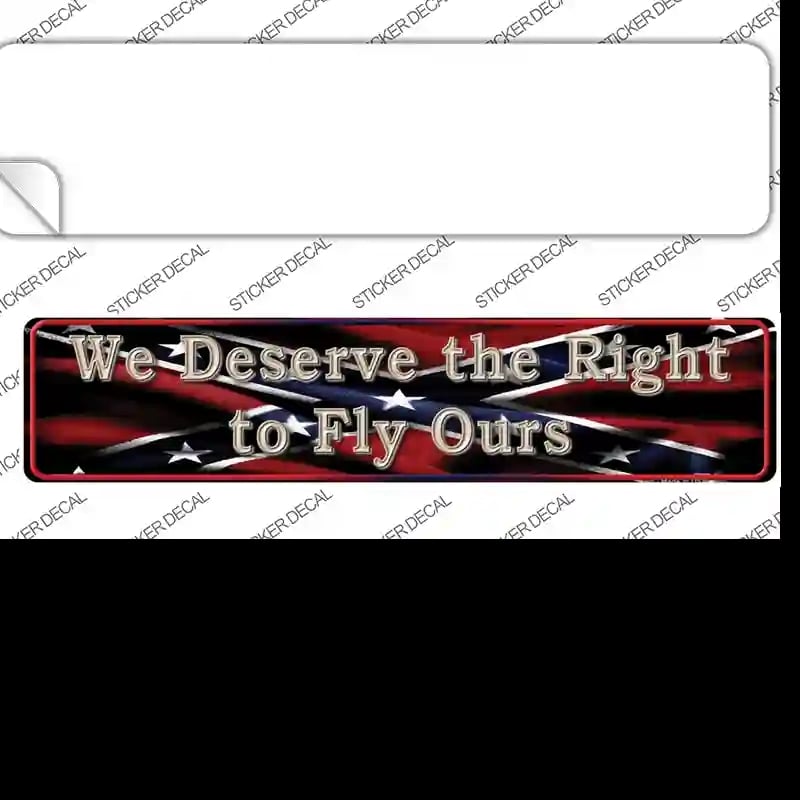 K-649s-S We Deserve the Right Novelty Narrow Sticker Decal - Small