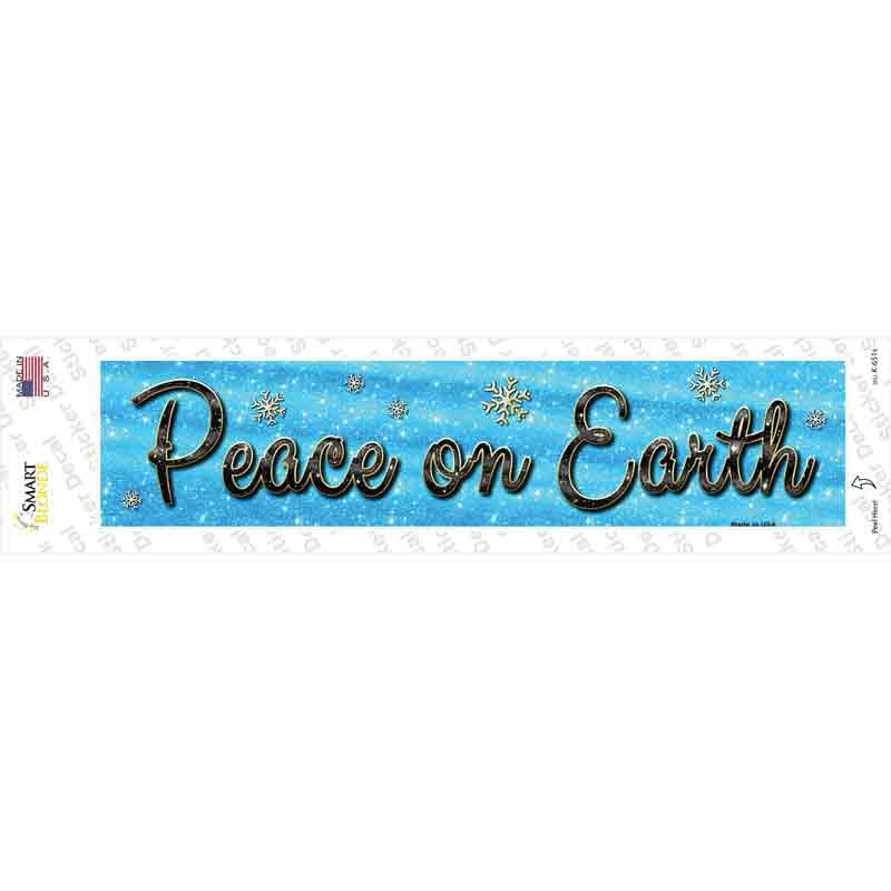 K-651s-M Peace on Earth Novelty Narrow Sticker Decal - Medium