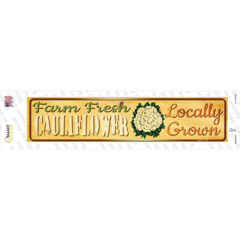 K-678s-M Farm Fresh Cauliflower Novelty Narrow Sticker Decal - Medium