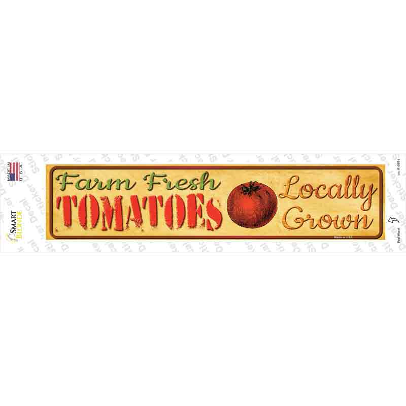 K-681s-M Farm Fresh Tomatoes Novelty Narrow Sticker Decal - Medium