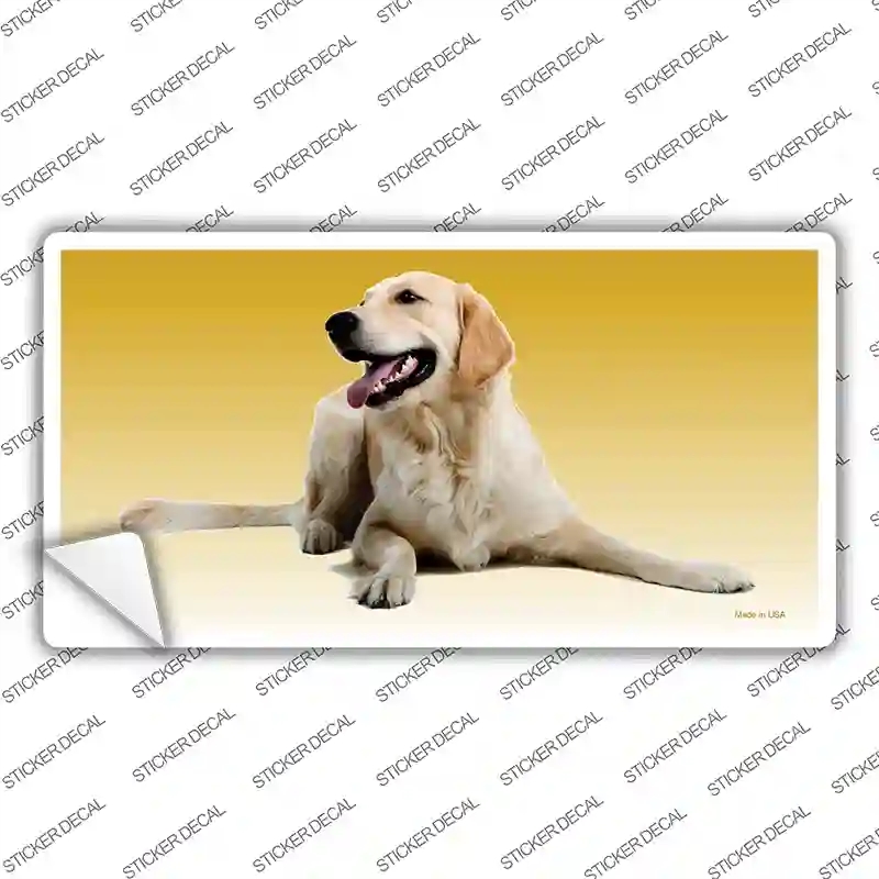 LP-2170s-S Golden Retriever Dog Novelty Sticker Decal - Small